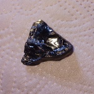 Black Obsidian Crystal Rock ( Hand Picked )